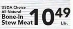 Eurofresh Market USDA Choice All Natural Bone-In Stew Meat offer