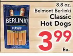 Eurofresh Market Belmont Berlinki Classic Hot Dogs offer