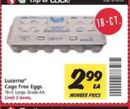 Safeway Lucerne Cage Free Eggs offer