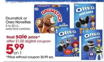 Giant Eagle Drumstick or Oreo Novelties offer