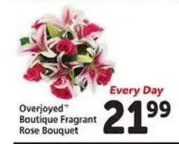 Safeway Overjoyed Boutique Fragrant Rose Bouquet offer