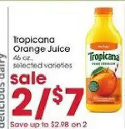 Giant Eagle Tropicana Orange Juice offer