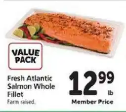 Safeway Fresh Atlantic Salmon Whole Fillet offer