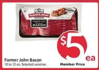Safeway Farmer John Bacon offer