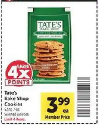 Safeway Tate's Bake Shop Cookies offer