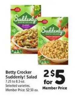 Safeway Betty Crocker Suddenly Salad offer
