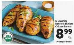 Safeway O Organics' Boneless Skinless Chicken Breasts offer