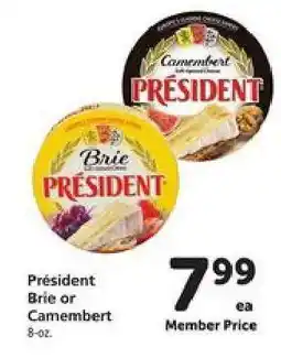 Safeway Président Brie or Camembert offer