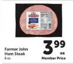 Safeway Farmer John Ham Steak offer