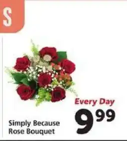 Safeway Simply Because Rose Bouquet offer