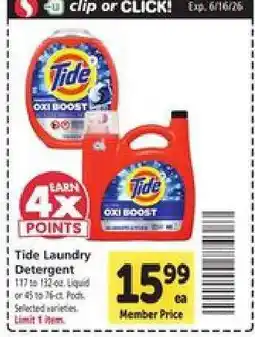 Safeway Tide Laundry Detergent offer
