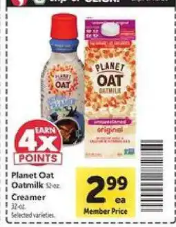 Safeway Planet Oat Oatmilk or Creamer offer