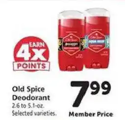 Safeway Old Spice Deodorant offer