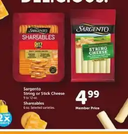 Safeway Sargento String or Stick Cheese offer