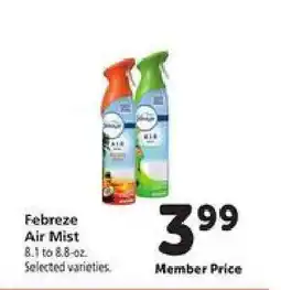 Safeway Febreze Air Mist offer
