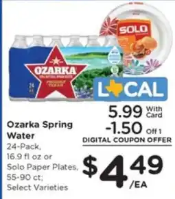 Kroger Ozarka Spring Water offer
