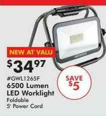 Valu Home Centers 6500 Lumen Led Worklight offer