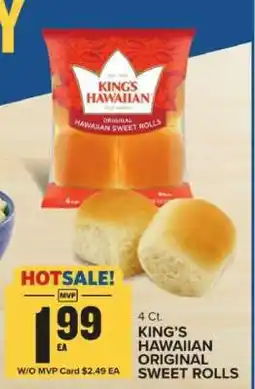 Food Lion KING'S HAWAIIAN ORIGINAL SWEET ROLLS offer
