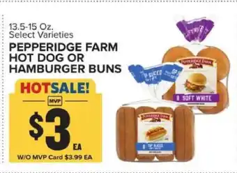 Food Lion Pepperidge Farm Hot Dog or Hamburger Buns offer