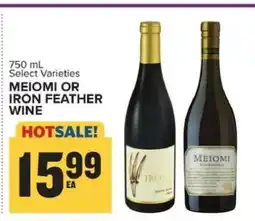Food Lion MEIOMI OR IRON FEATHER WINE offer