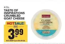 Food Lion TASTE OF INSPIRATIONS CRUMBLED GOAT CHEESE offer
