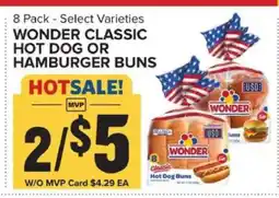 Food Lion Wonder Classic Hot Dog or Hamburger Buns offer