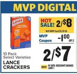 Food Lion Lance Crackers offer