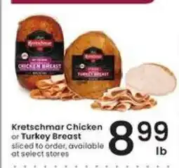 Albertsons Kretschmar Chicken or Turkey Breast offer