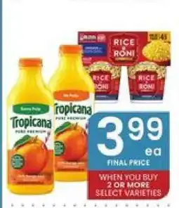 Albertsons Tropicana Pure Premium offer