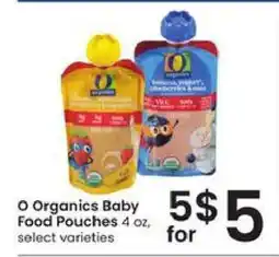 Albertsons O Organics Baby Food Pouches offer