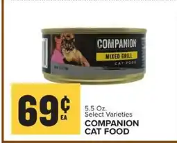 Food Lion Companion Cat Food offer
