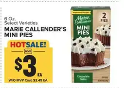 Food Lion Marie Callender's Mini Pies offer