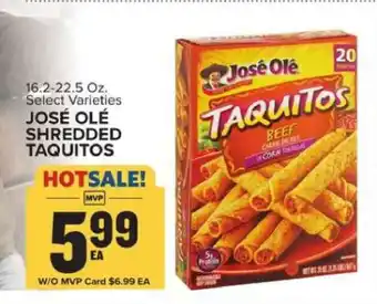 Food Lion JOSÉ OLÉ SHREDDED TAQUITOS offer