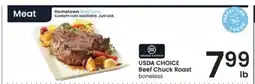 Albertsons USDA CHOICE Beef Chuck Roast offer