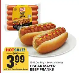 Food Lion Oscar Mayer Beef Franks offer