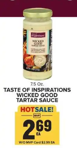 Food Lion TASTE OF INSPIRATIONS WICKED GOOD TARTAR SAUCE offer
