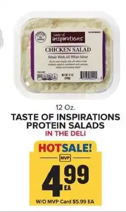 Food Lion TASTE OF INSPIRATIONS PROTEIN SALADS offer
