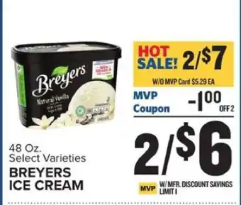 Food Lion Breyers Ice Cream offer