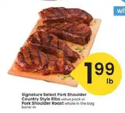 Albertsons Signature SELECT Pork Shoulder offer