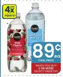 Albertsons Signature Select Wild Cherry & Seltzer Water offer