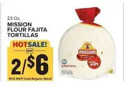 Food Lion MISSION FLOUR FAJITA TORTILLAS offer