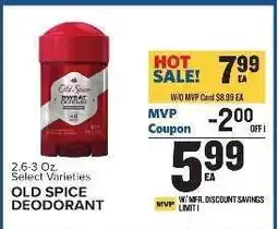 Food Lion Old Spice Deodorant offer