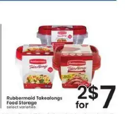 Albertsons Rubbermaid TakeAlongs Food Storage offer