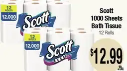 Big Saver Foods Scott 1000 Sheets Bath Tissue offer