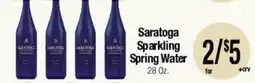 Big Saver Foods Saratoga Sparkling Spring Water offer