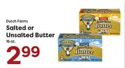 Rich's Fresh Market Dutch Farms Salted or Unsalted Butter offer