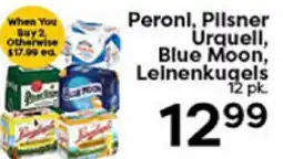 Rich's Fresh Market Peroni, Pilsner Urquell, Blue Moon, Leinenkuagels offer