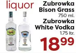 Rich's Fresh Market Zubrowka Bison Grass White Vodka offer