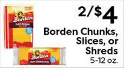 Rich's Fresh Market Borden Chunks, Slices, or Shreds offer