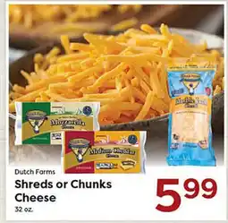Rich's Fresh Market Shreds or Chunks Cheese offer
